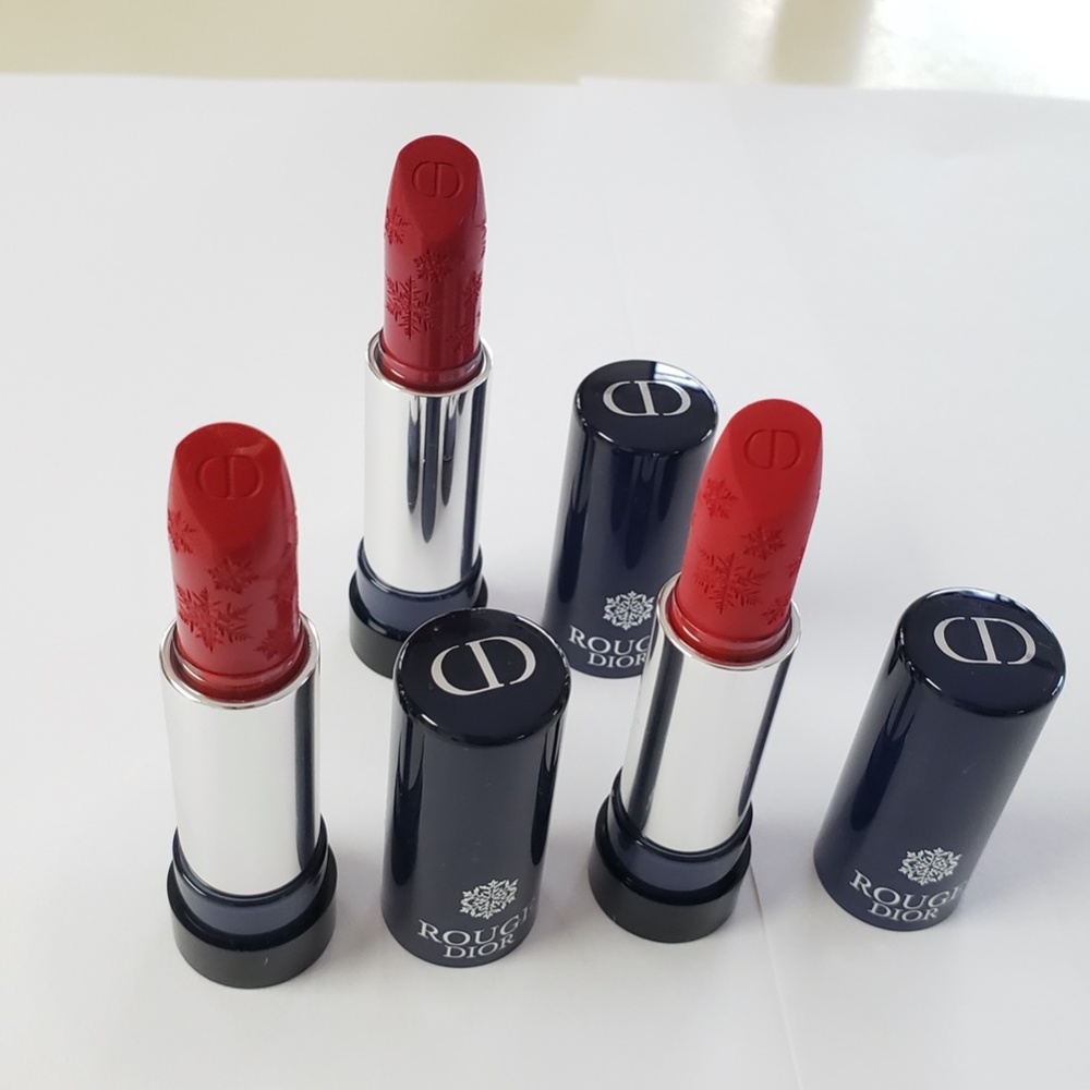 x5 NWT Rouge Dior Lipstick Limited Edition Refills 999 Signature Iconic Lipstick - Picture 5 of 16